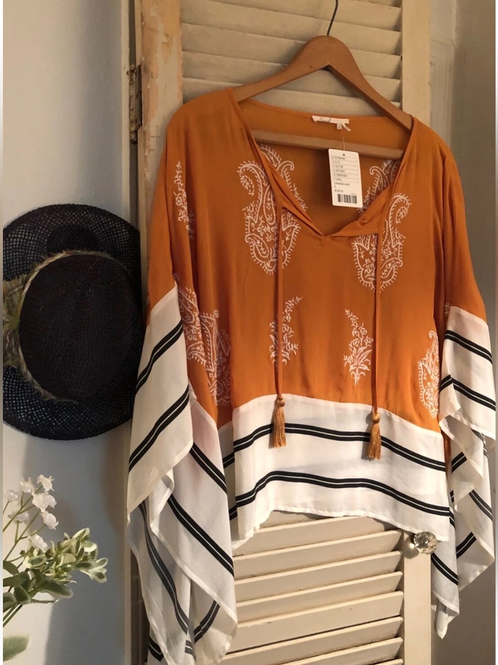 Anthropologie Floreat Sunglow Kaftan Top NWT